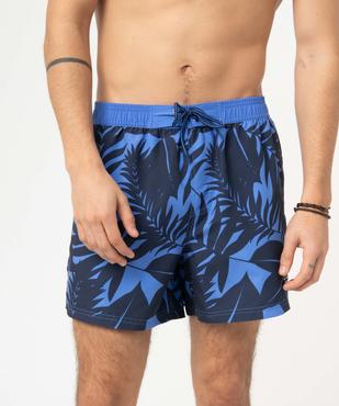 Short de bain homme à motifs feuillages vue5 - GEMO (PLAGE) - GEMO