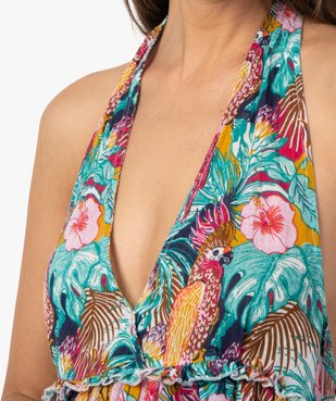 Robe de plage femme à volants vue2 - GEMO (PLAGE) - GEMO