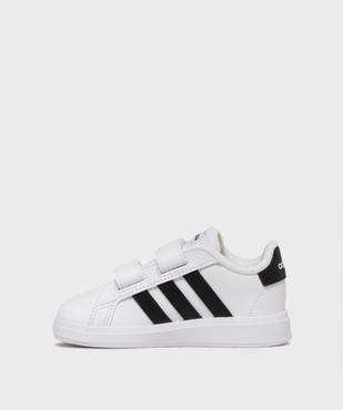 Baskets Grand Court 2.0 fermeture scratch bébé - Adidas vue3 - ADIDAS - GEMO