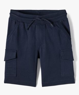 Bermuda garçon en maille avec poches à rabat vue1 - GEMO (ENFANT) - GEMO