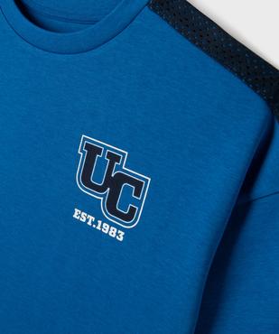 Tee-shirt manches courtes en maille épaisse garçon - Camps United vue2 - CAMPS - GEMO