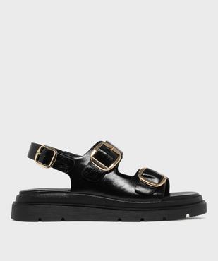 Sandales plateformes à 3 boucles femme - 5 Miles vue1 - 5 MILES - GEMO