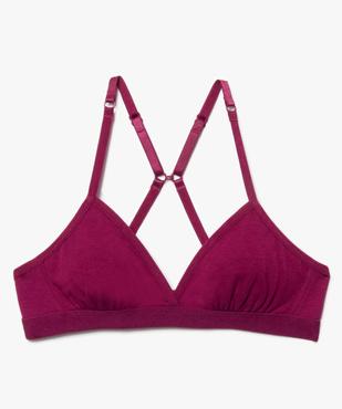 Soutien-gorge triangle à fines bretelles fille vue1 - GEMO 4G FILLE - GEMO