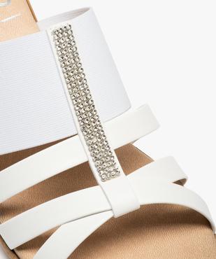 Mules femme unies à talon compensé et bride strass vue6 - GEMO(URBAIN) - GEMO