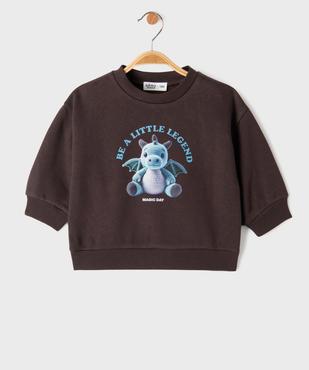 Sweat en molleton imprimé photo bébé garçon vue1 - GEMO 4G BEBE - GEMO