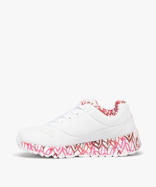 Baskets fille à semelle extra épaisse imprimée cœurs - Skechers X James Goldcrown vue3 - SKECHERS - GEMO