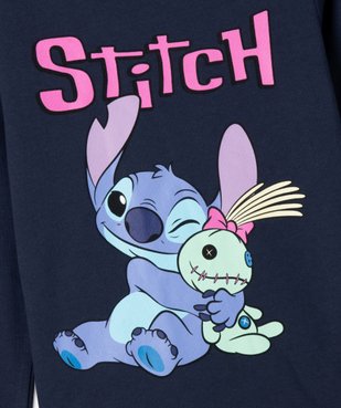 Tee-shirt manches longues avec motif Stitch fille - Disney vue2 - LILO & STITCH - GEMO