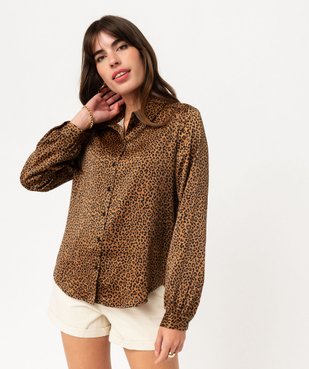 Chemise imprimée en matière satinée femme vue6 - GEMO(FEMME PAP) - GEMO