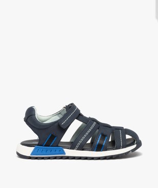 Sandales garçon unies à brides multiples  vue1 - GEMO (ENFANT) - GEMO