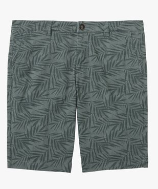 Bermuda homme coupe chino en toile stretch imprimée vue4 - GEMO 4G HOMME - GEMO
