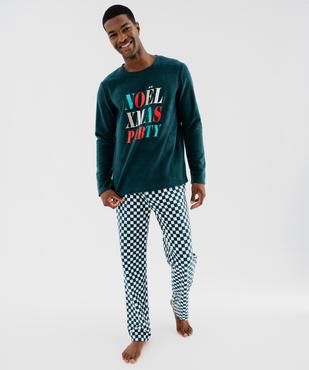Pyjama Noël polaire homme vue3 - GEMO 4G HOMME - GEMO
