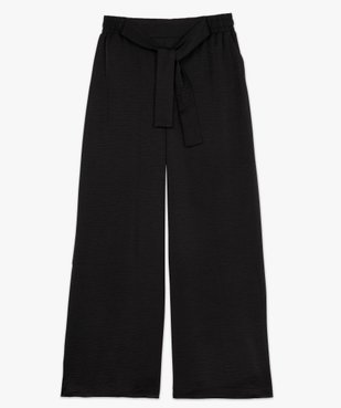Pantalon fluide coupe large avec liens à nouer femme vue4 - GEMO(FEMME PAP) - GEMO