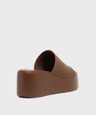 Mules à semelle plateforme et talon compensé femme vue4 - 5 MILES - GEMO