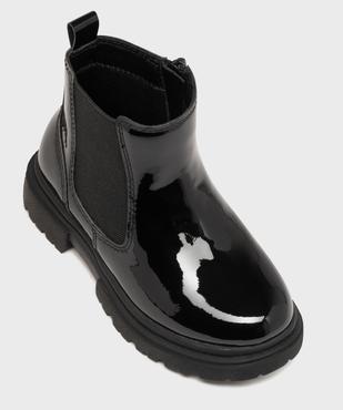 Boots Chelsea vernies à imprimé animal fille vue5 - LOVELY WINGS GEMO FOR GOOD - GEMO