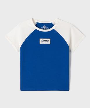 Tee-shirt manches courtes raglan look sport fille - Camps United vue1 - CAMPS GEMO FOR GOOD - GEMO