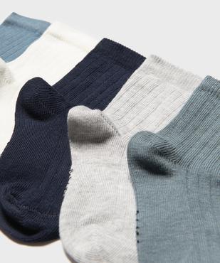 Chaussettes unies bébé garçon (lot de 5) vue2 - GEMO 4G BEBE - GEMO