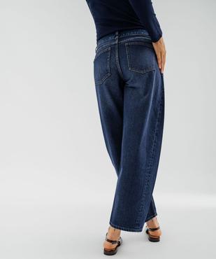 Jean barrel en denim 100% coton femme vue3 - GEMO(FEMME PAP) - GEMO