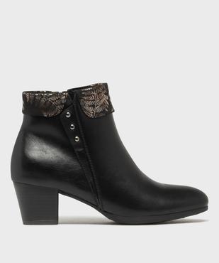Bottines à talon spéciales confort avec col scintillant femme vue1 - G'FLEX GEMO FOR GOOD - GEMO