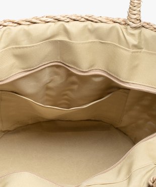 Sac de plage femme en paille et raphia vue3 - GEMO (ACCESS) - GEMO