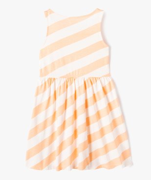 Robe fille sans manches à motifs vue3 - GEMO 4G FILLE - GEMO
