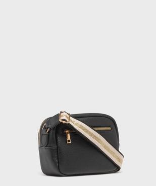 Sac rectangle à bandoulière avec détails métallisés femme vue2 - GEMO (ACCESS) - GEMO