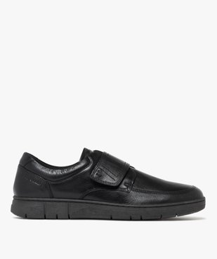 Mocassins homme confort en cuir et à scratch - Pierre Cardin Diffusion vue2 - PIERRE CARDIN CONFORT - GEMO