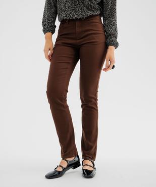 Pantalon coupe Regular taille normale femme vue1 - GEMO 4G FEMME - GEMO