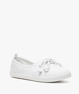 Ballerines en toile avec lacets cordelette femme - Valentina Baldano vue2 - VALENTINA BALDA - GEMO