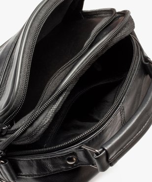 Sacoche en cuir avec bandoulière amovible homme  vue3 - GEMO (ACCESS) - GEMO