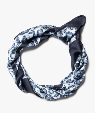 Foulard fille satiné à motifs fleuris - LuluCastagnette vue1 - LULUCASTAGNETTE - GEMO