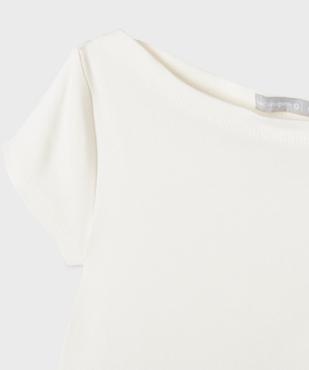 Tee-shirt manches courtes à col bateau fille - LuluCastagnette vue3 - LULU CASTAGNETTE GEMO FOR GOOD - GEMO