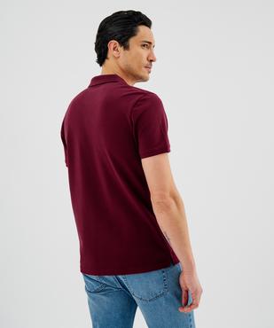 Polo manches courtes en maille piquée homme vue3 - GEMO 4G HOMME - GEMO