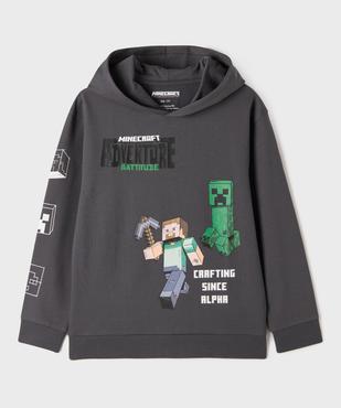 Sweat à capuche avec motifs jeu de construction garçon - Minecraft vue1 - MINECRAFT - GEMO