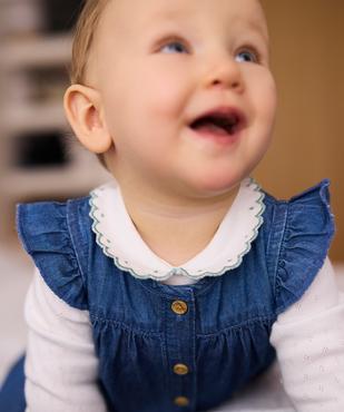 Body à manches longues avec col Claudine bébé fille - LuluCastagnette vue4 - LULUCASTAGNETTE - GEMO