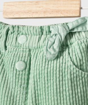 Pantalon en velours côtelé taille ajustable bébé fille vue2 - GEMO(BEBE DEBT) - GEMO