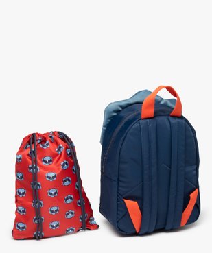 Sac à dos maternelle garçon dinosaure avec pochette assortie vue2 - GEMO (ENFANT) - GEMO