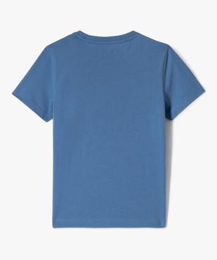 Tee-shirt à manches courtes en coton uni garçon vue3 - GEMO (ENFANT) - GEMO