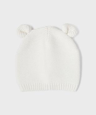 Bonnet de naissance avec oreilles vue1 - GEMO(BB COUCHE) - GEMO