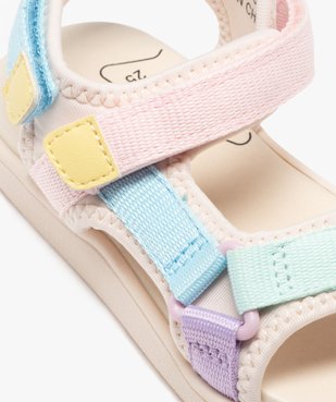Sandales fille avec brides scratch en mesh  vue7 - GEMO (ENFANT) - GEMO