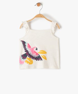 Débardeur bébé fille à bretelles volantées et sequins vue1 - GEMO(BEBE DEBT) - GEMO