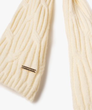 Echarpe en maille côtelée femme - LuluCastagnette vue2 - LULUCASTAGNETTE - GEMO