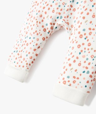 Pantalon souple en maille coton stretch bébé fille vue4 - GEMO 4G BEBE - GEMO