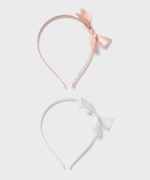 Serre-tête avec noeud en satin fille (lot de 2) vue1 - GEMO (ACCESS) - GEMO