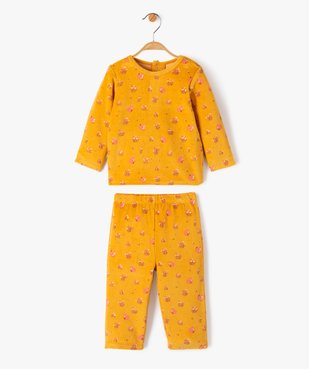 Pyjama 2 pièces en velours imprimé bébé vue1 - GEMO(BB COUCHE) - GEMO