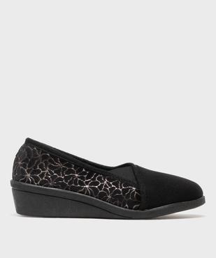 Chaussons enveloppants dessus velours femme vue2 - G'FLEX GEMO FOR GOOD - GEMO