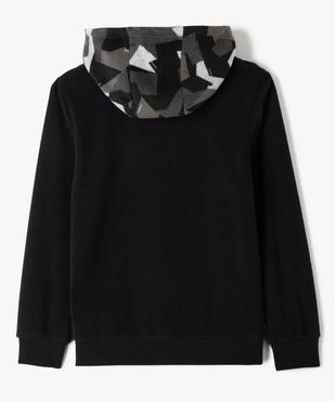 Sweat garçon à capuche en polaire  vue3 - GEMO (JUNIOR) - GEMO