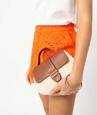 Sac à main femme compact et rond à décor en relief vue4 - GEMO (ACCESS) - GEMO