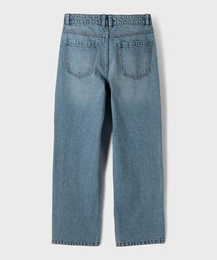 Jean straight en denim 100% coton fille vue4 - GEMO 4G FILLE - GEMO