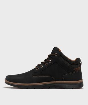 Boots midcut casual à col textile et semelle sport homme vue4 - URBAN STEPS - GEMO
