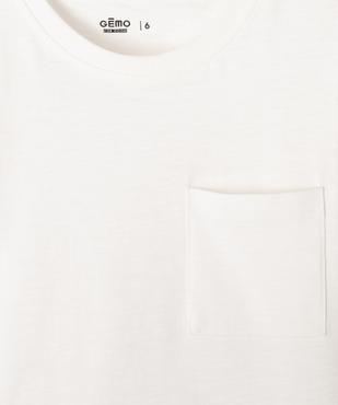 Tee-shirt à manches longues avec poche poitrine garçon vue3 - GEMO (ENFANT) - GEMO